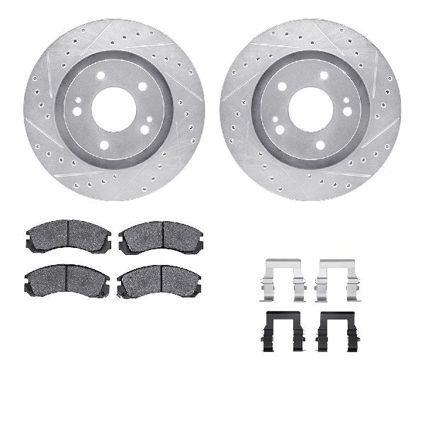 2005-2006 Mitsubishi Outlander Disc Brake Kit - Front (Dynamic Friction)
