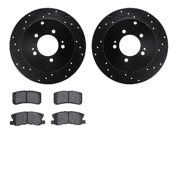 2007-2013 Mitsubishi Outlander Disc Brake Kit - Rear (Dynamic Friction)