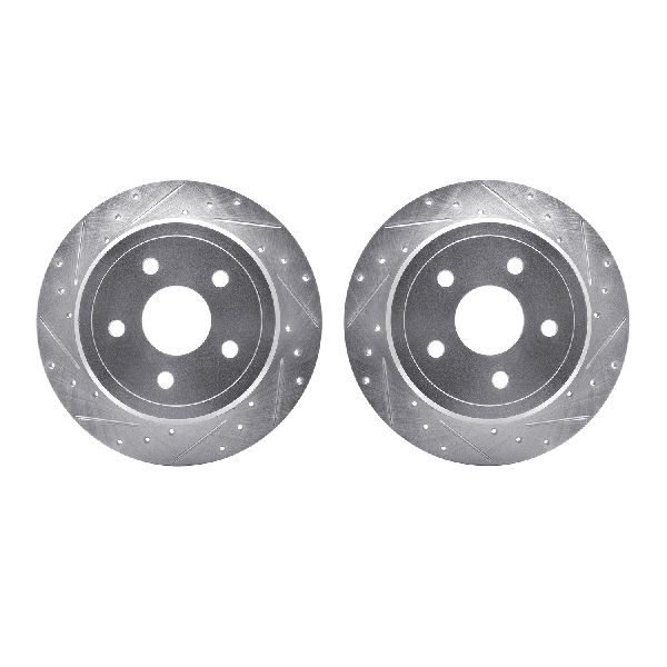 2006-2010 Jeep Commander Disc Brake Rotor Set - Rear (Dynamic Friction)