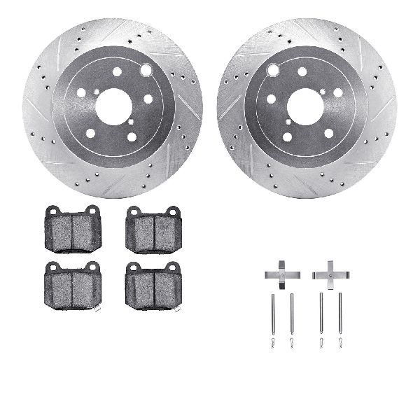 2008-2014 Subaru Impreza Disc Brake Kit - Rear (Dynamic Friction)