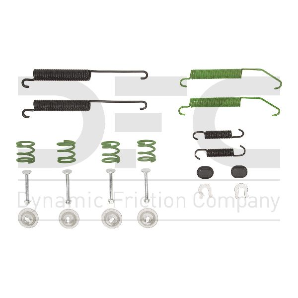 2015-2018 Chevrolet City Express Drum Brake Hardware Kit - Rear (Dynamic Friction)