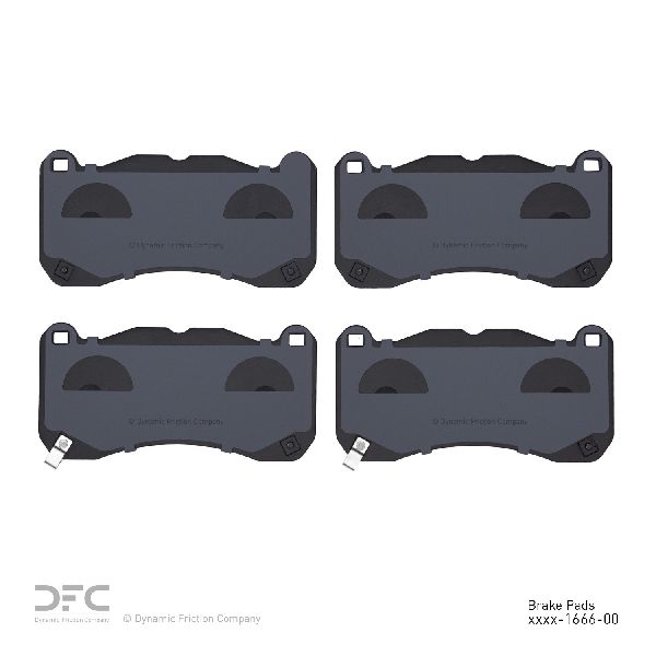 2013-2014 Ford Mustang Disc Brake Pad Set - Front (Dynamic Friction)