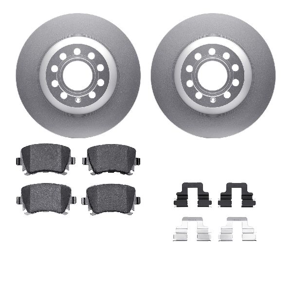 2006-2011 Audi A6 Disc Brake Kit - Rear (Dynamic Friction)
