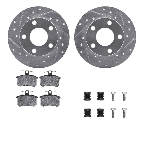 1996-2001 Audi A4 Quattro Disc Brake Kit - Rear (Dynamic Friction)