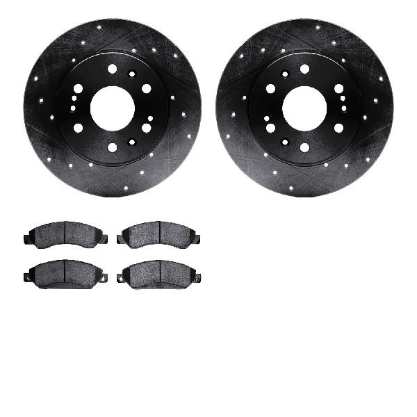 2007-2008 Chevrolet Tahoe Disc Brake Kit - Front (Dynamic Friction)