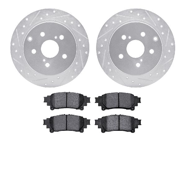 2012-2017 Toyota Prius V Disc Brake Kit - Rear (Dynamic Friction)