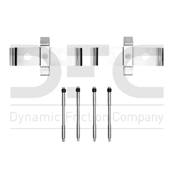 2003-2015 Mitsubishi Lancer Disc Brake Hardware Kit - Front (Dynamic Friction)
