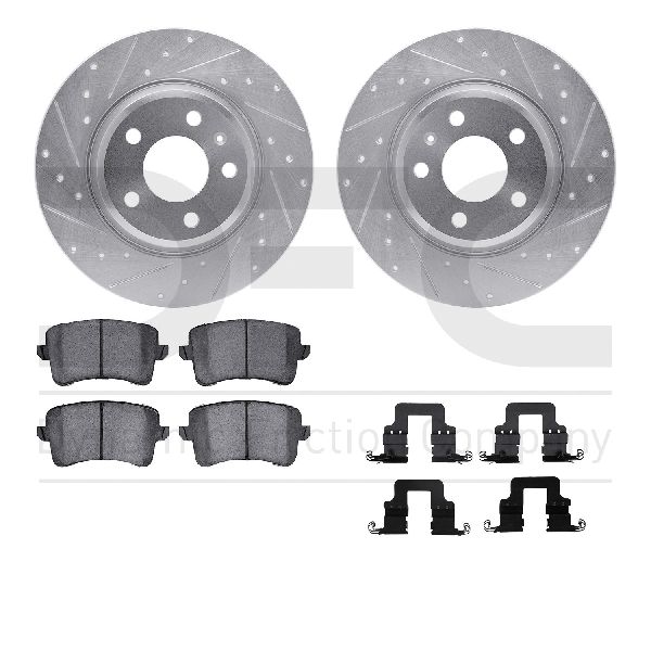 2009-2016 Audi A4 Disc Brake Kit - Rear (Dynamic Friction)