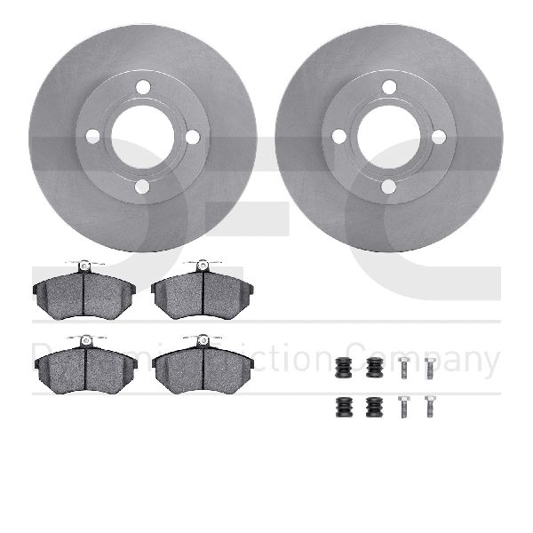 1985-1987 Audi Coupe Disc Brake Kit - Front (Dynamic Friction)