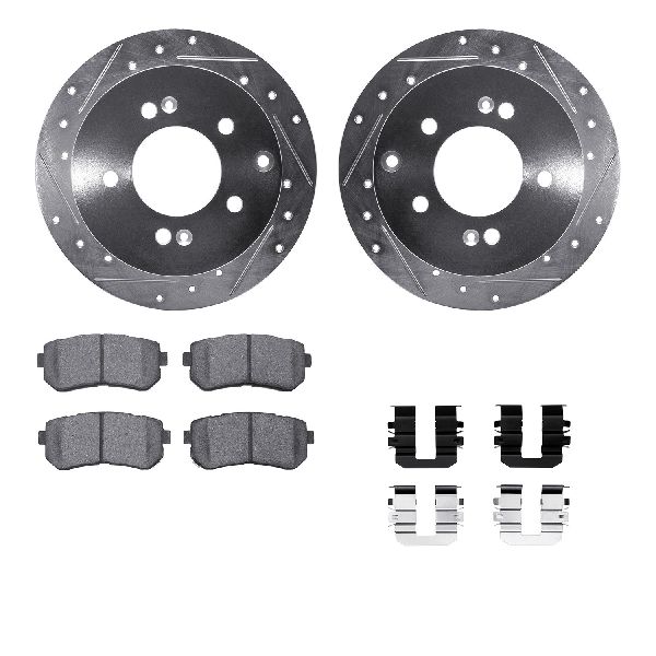 2012-2013 Kia Forte5 Disc Brake Kit - Rear (Dynamic Friction)