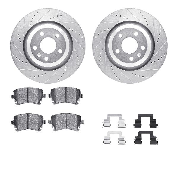2005-2011 Audi A6 Quattro Disc Brake Kit - Rear (Dynamic Friction)
