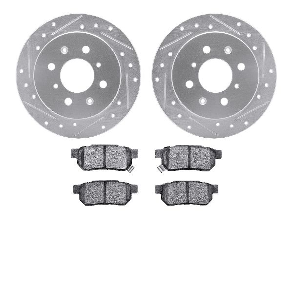1988-1991 Honda Prelude Disc Brake Kit - Rear (Dynamic Friction)