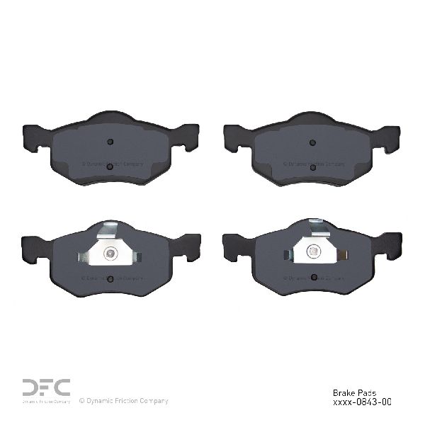 2001-2004 Mazda Tribute Disc Brake Pad Set - Front (Dynamic Friction)
