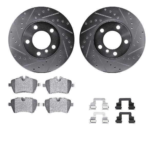 2011-2012 Mini Cooper Countryman Disc Brake Kit - Front (Dynamic Friction)