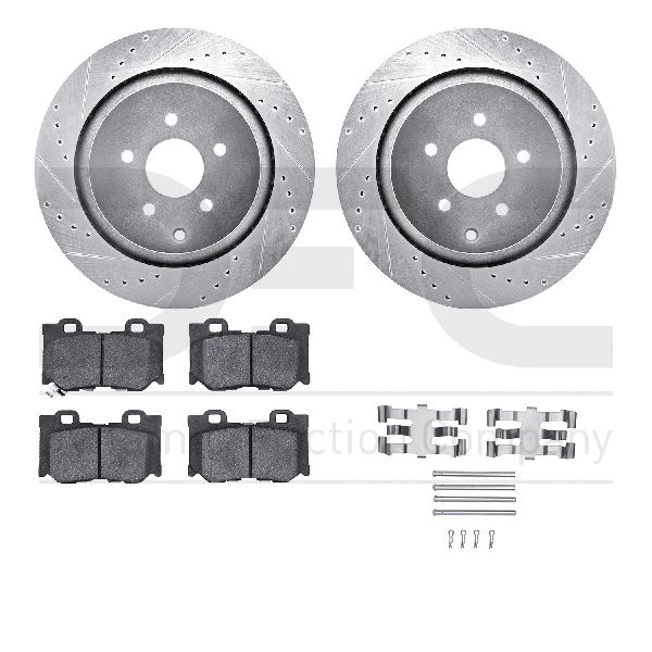 2017-2020 INFINITI Q60 Disc Brake Kit - Rear (Dynamic Friction)