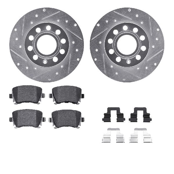 2005-2010 Volkswagen Jetta Disc Brake Kit - Rear (Dynamic Friction)