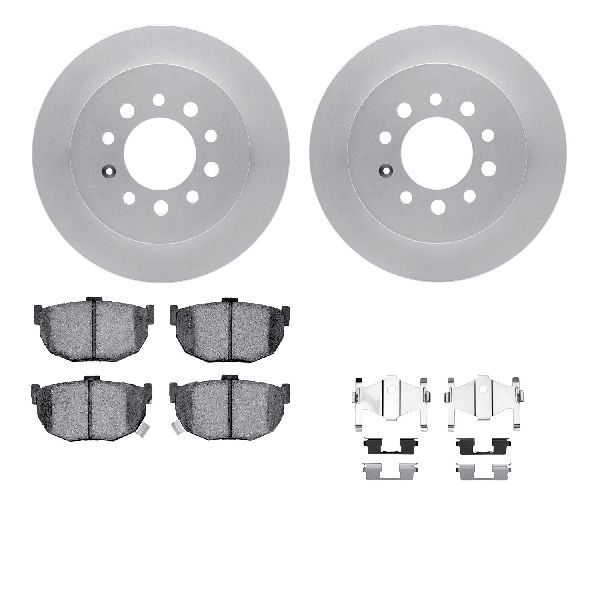 2007-2008 Hyundai Tiburon Disc Brake Kit - Rear (Dynamic Friction)