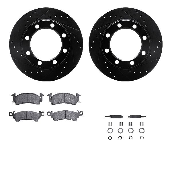 1975-1986 Chevrolet K20 Disc Brake Kit - Front (Dynamic Friction)