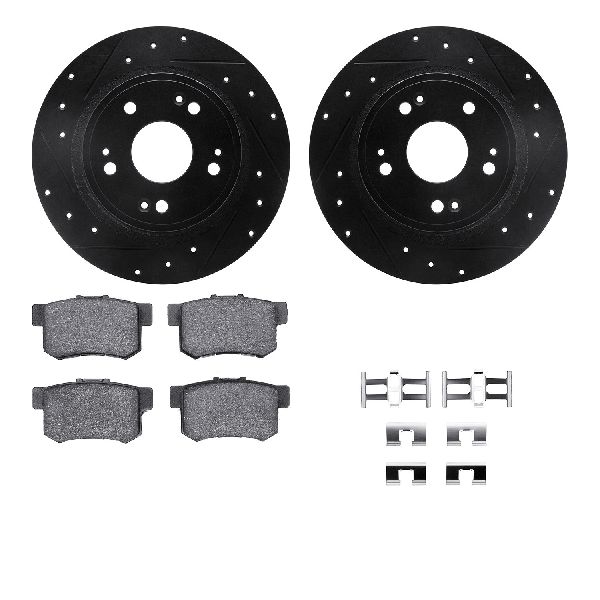 2016-2022 Acura ILX Disc Brake Kit - Rear (Dynamic Friction)
