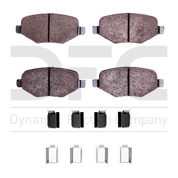 2011-2015 Lincoln MKX Disc Brake Pad Set - Rear (Dynamic Friction)