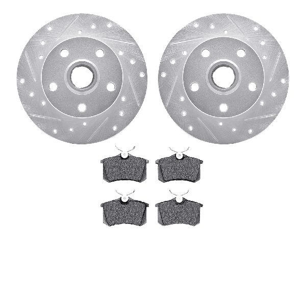1997-1998 Volkswagen Jetta Disc Brake Kit - Rear (Dynamic Friction)