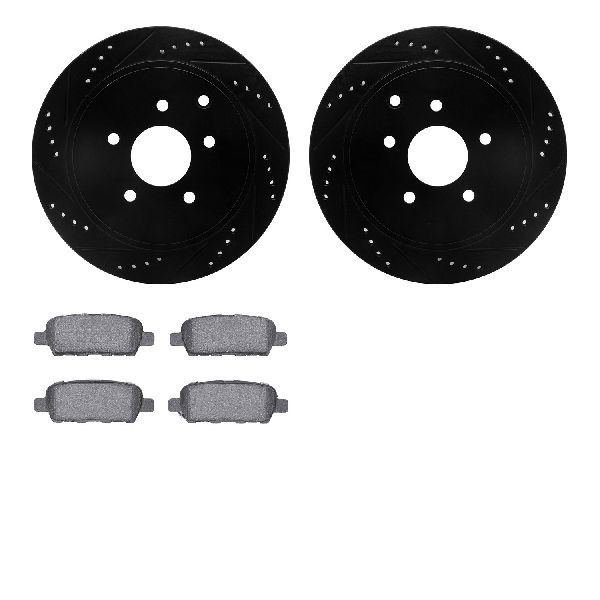 2017-2022 INFINITI Q60 Disc Brake Kit - Rear (Dynamic Friction)