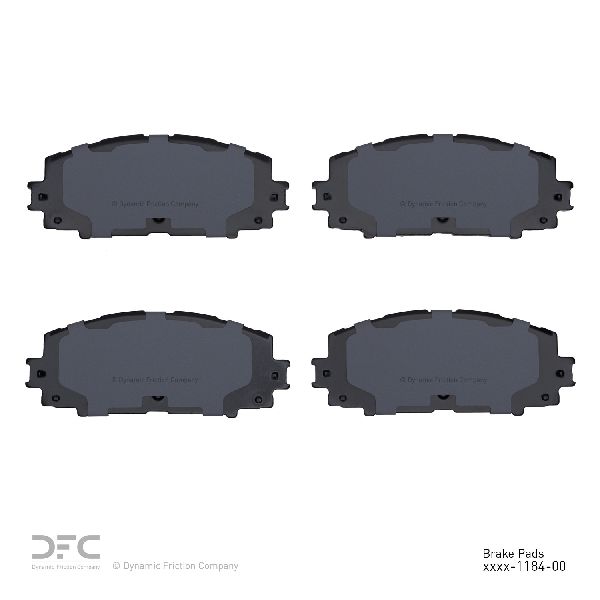 2006-2018 Toyota Yaris Disc Brake Pad Set - Front (Dynamic Friction)