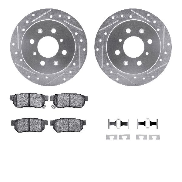 1988-1991 Honda Prelude Disc Brake Kit - Rear (Dynamic Friction)