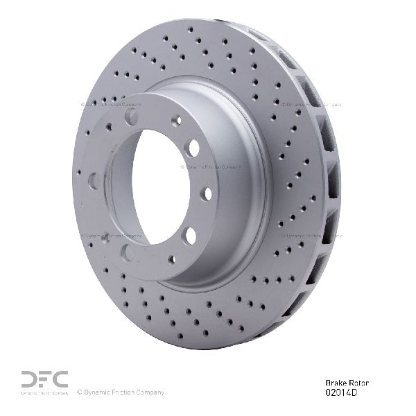 1982-1989 Porsche 911 Disc Brake Rotor - Rear Right (Dynamic Friction)