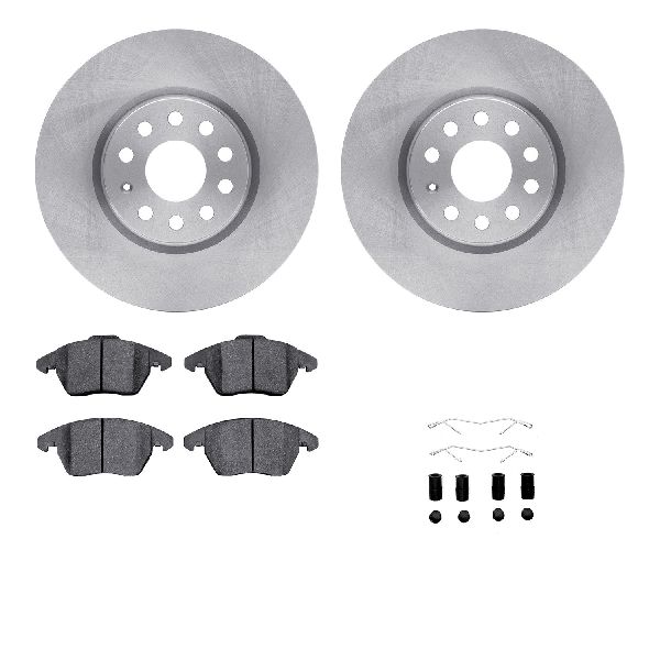 2012-2018 Volkswagen Jetta Disc Brake Kit - Front (Dynamic Friction)