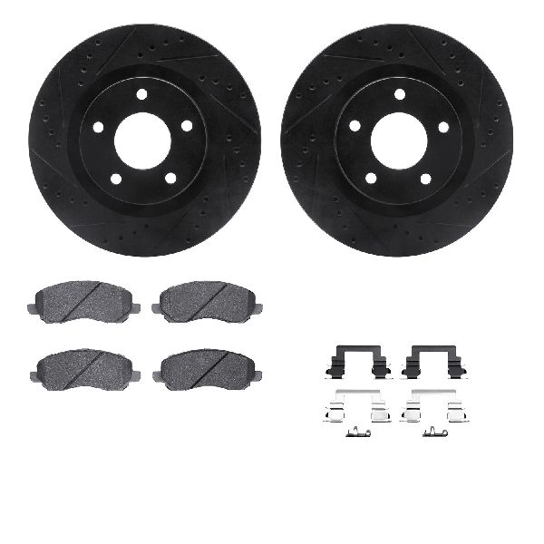 2007-2020 Mitsubishi Outlander Disc Brake Kit - Front (Dynamic Friction)