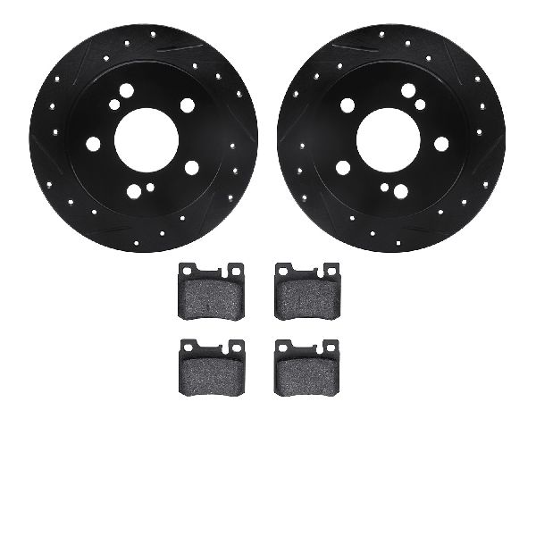 1987-1993 Mercedes-Benz 190E Disc Brake Kit - Rear (Dynamic Friction)