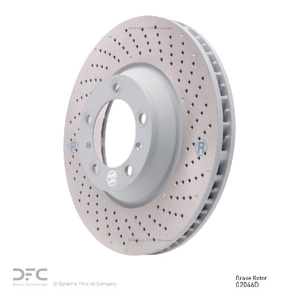 2007-2013 Porsche 911 Disc Brake Rotor - Front Right (Dynamic Friction)