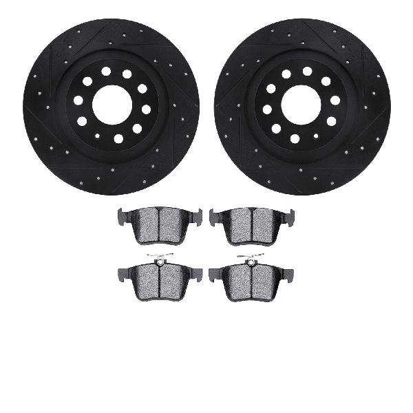 2019-2022 Volkswagen Jetta Disc Brake Kit - Rear (Dynamic Friction)