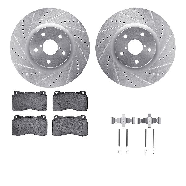 2005-2014 Subaru Impreza Disc Brake Kit - Front (Dynamic Friction)