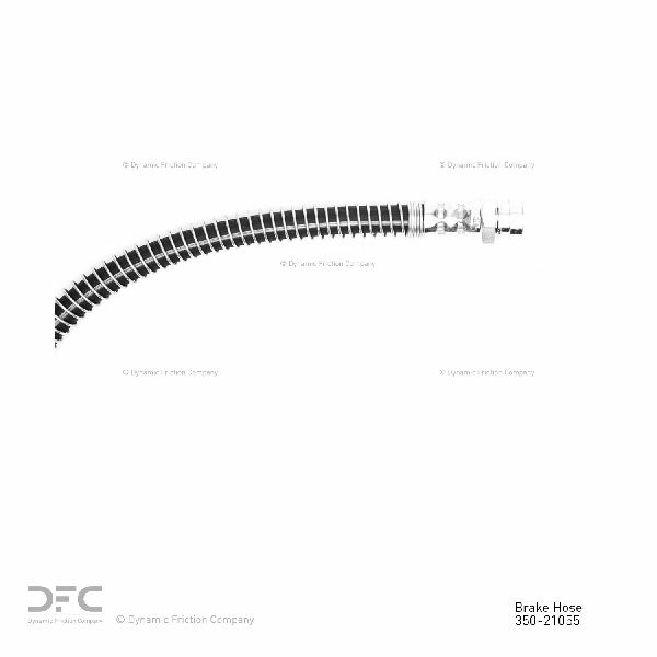 2003-2006 Kia Sorento Brake Hydraulic Hose - Rear Right Upper (Dynamic Friction)