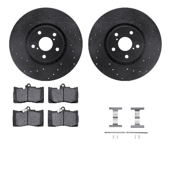 2007-2011 Lexus GS350 Disc Brake Kit - Front (Dynamic Friction)