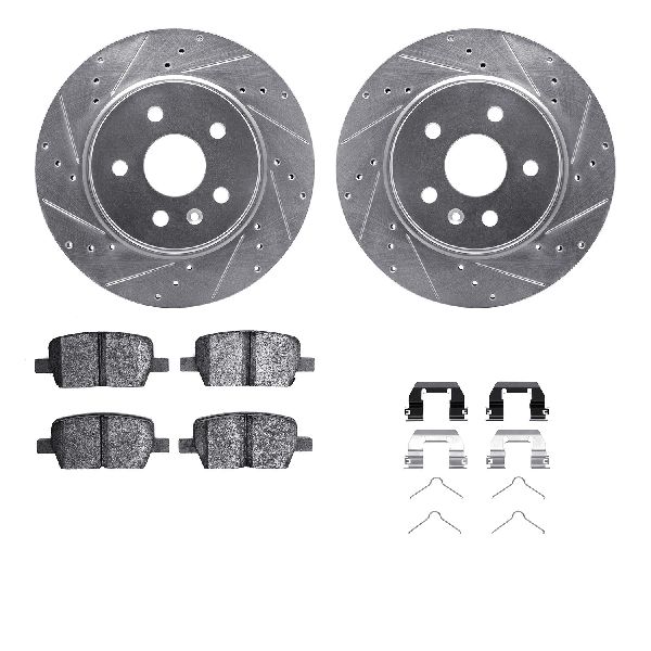 2016-2018 Cadillac CT6 Disc Brake Kit - Rear (Dynamic Friction)
