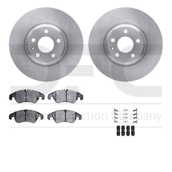 2009-2010 Audi A4 Disc Brake Kit - Front (Dynamic Friction)