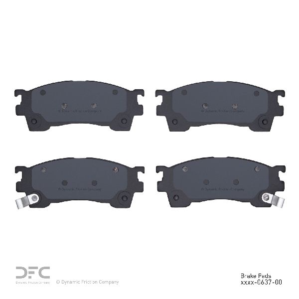 1999-2000 Mazda Protege Disc Brake Pad Set - Front (Dynamic Friction)