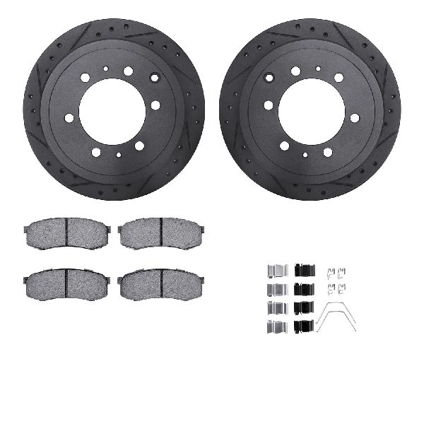 1996-1997 Lexus LX450 Disc Brake Kit - Rear (Dynamic Friction)