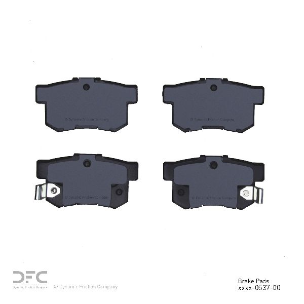 2004-2008 Acura TSX Disc Brake Pad Set - Rear (Dynamic Friction)