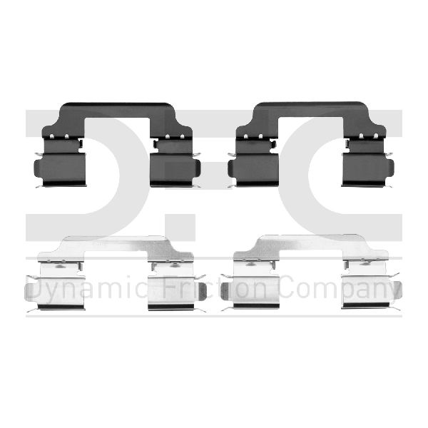2014-2019 Ford Fiesta Disc Brake Hardware Kit - Front (Dynamic Friction)