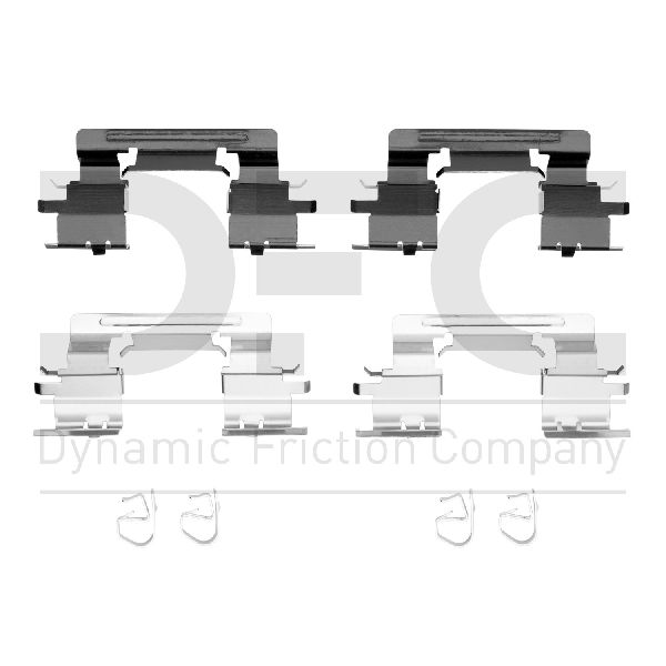2002-2006 Toyota Camry Disc Brake Hardware Kit - Front (Dynamic Friction)