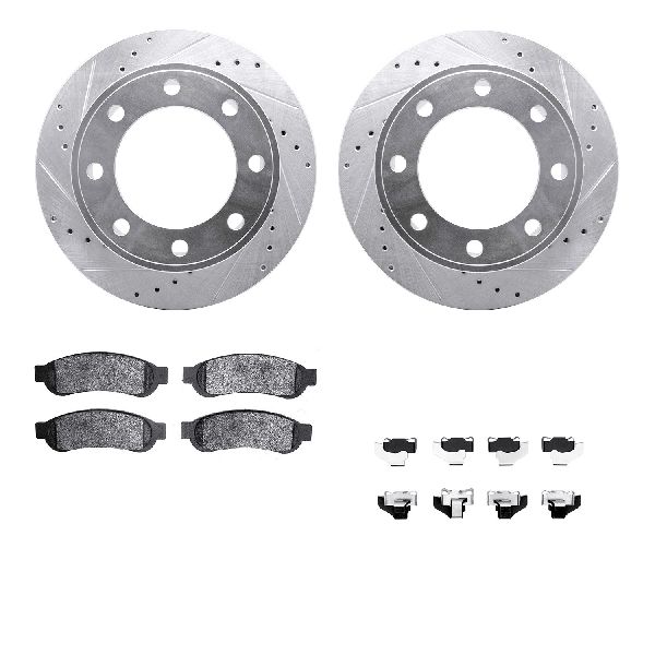 2010-2012 Ford F-350 Super Duty Disc Brake Kit - Rear (Dynamic Friction)