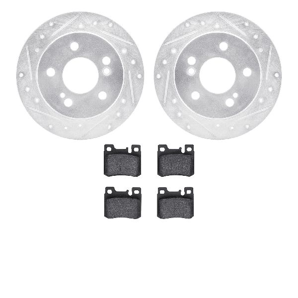 1987-1993 Mercedes-Benz 190E Disc Brake Kit - Rear (Dynamic Friction)