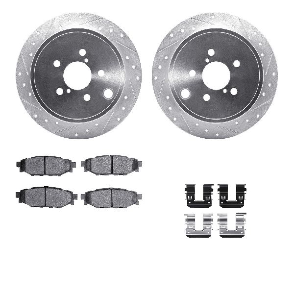 2010-2014 Subaru Legacy Disc Brake Kit - Rear (Dynamic Friction)