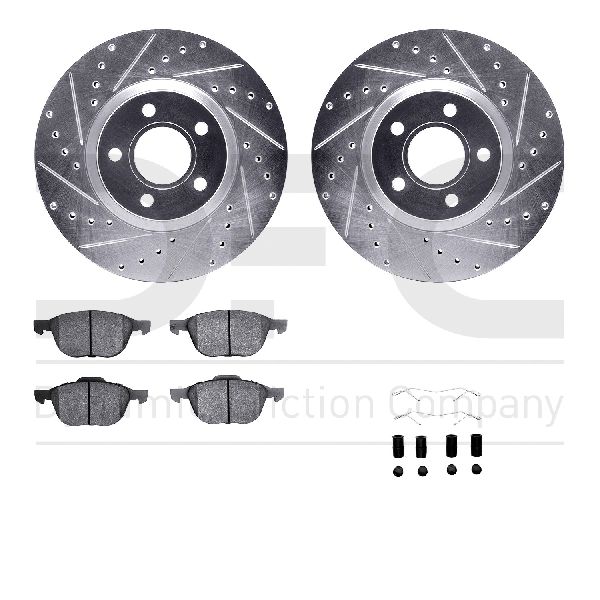 2007-2013 Volvo C30 Disc Brake Kit - Front (Dynamic Friction)