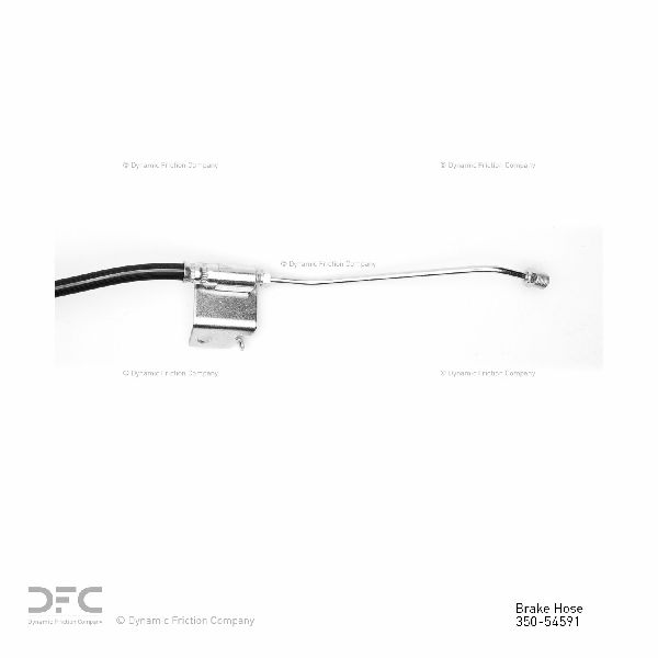 2000-2004 Ford F-350 Super Duty Brake Hydraulic Hose - Rear Left Lower (Dynamic Friction)