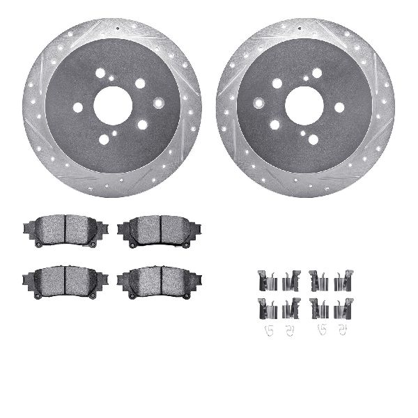 2010-2015 Lexus RX450h Disc Brake Kit - Rear (Dynamic Friction)